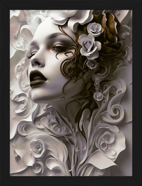 Abstract Beauty, framed