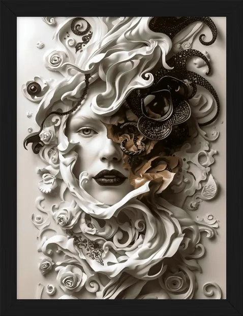 Abstract Beauty, framed