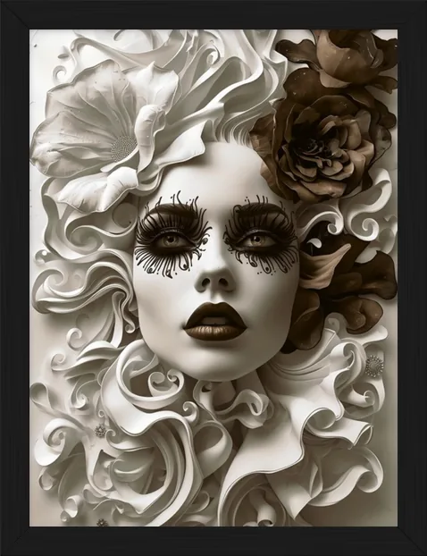 Abstract Beauty, framed