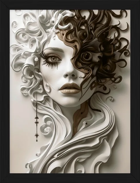 Abstract Beauty, framed