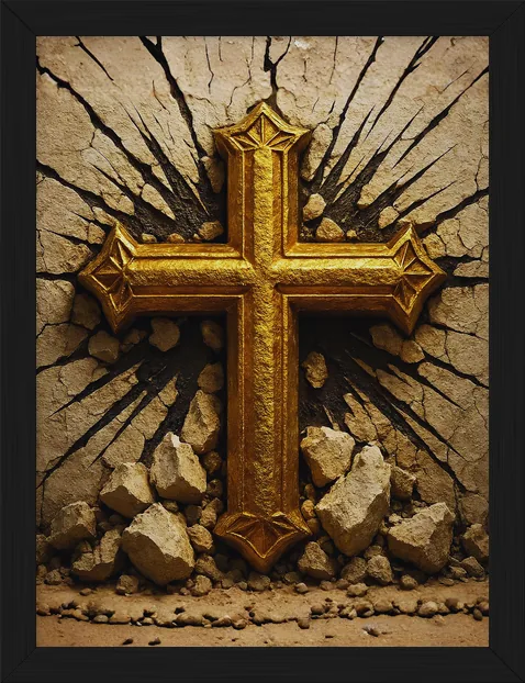 Crosses, framed