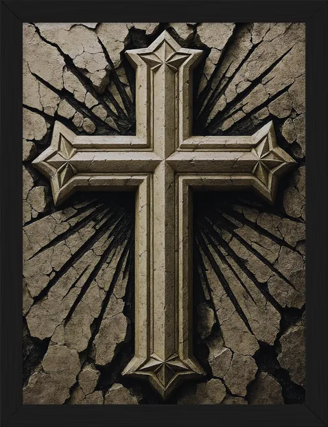 Crosses, framed
