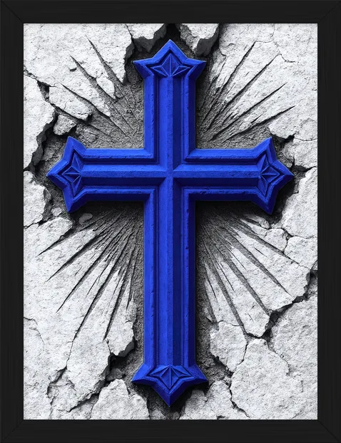 Crosses, framed