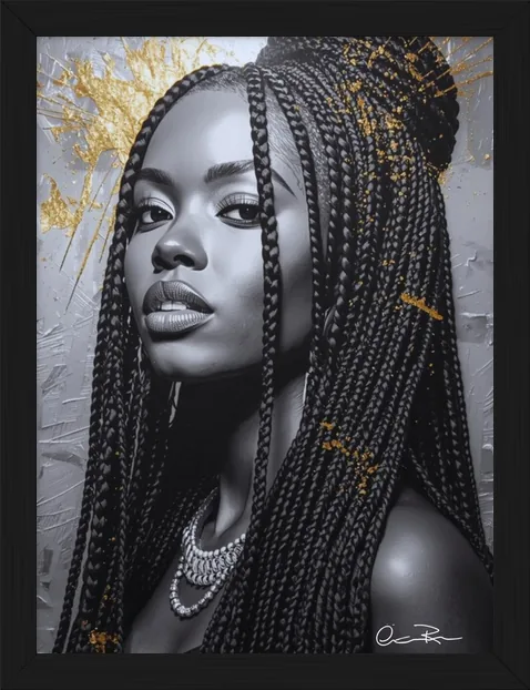 Gold Leaf Portraits, framed