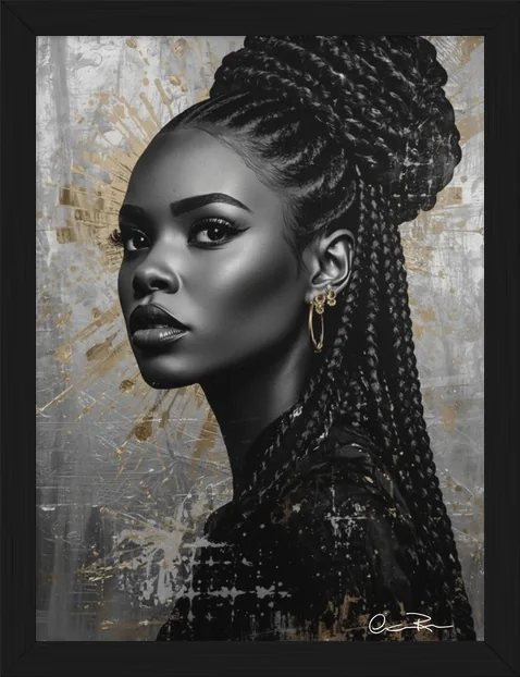 Gold Leaf Portraits, framed