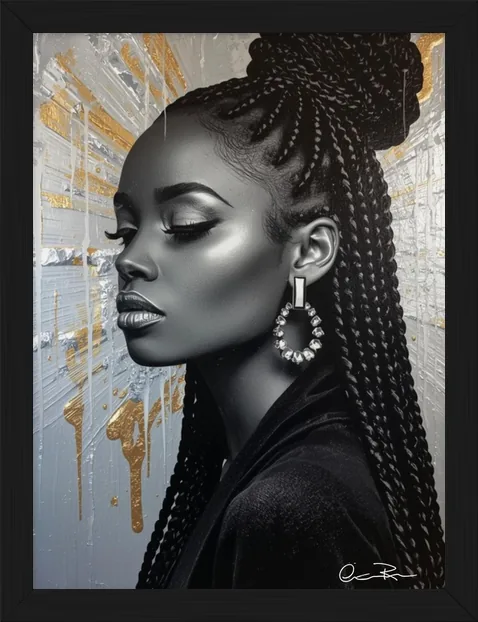 Gold Leaf Portraits, framed
