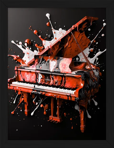 One of One Grand Piano, framed
